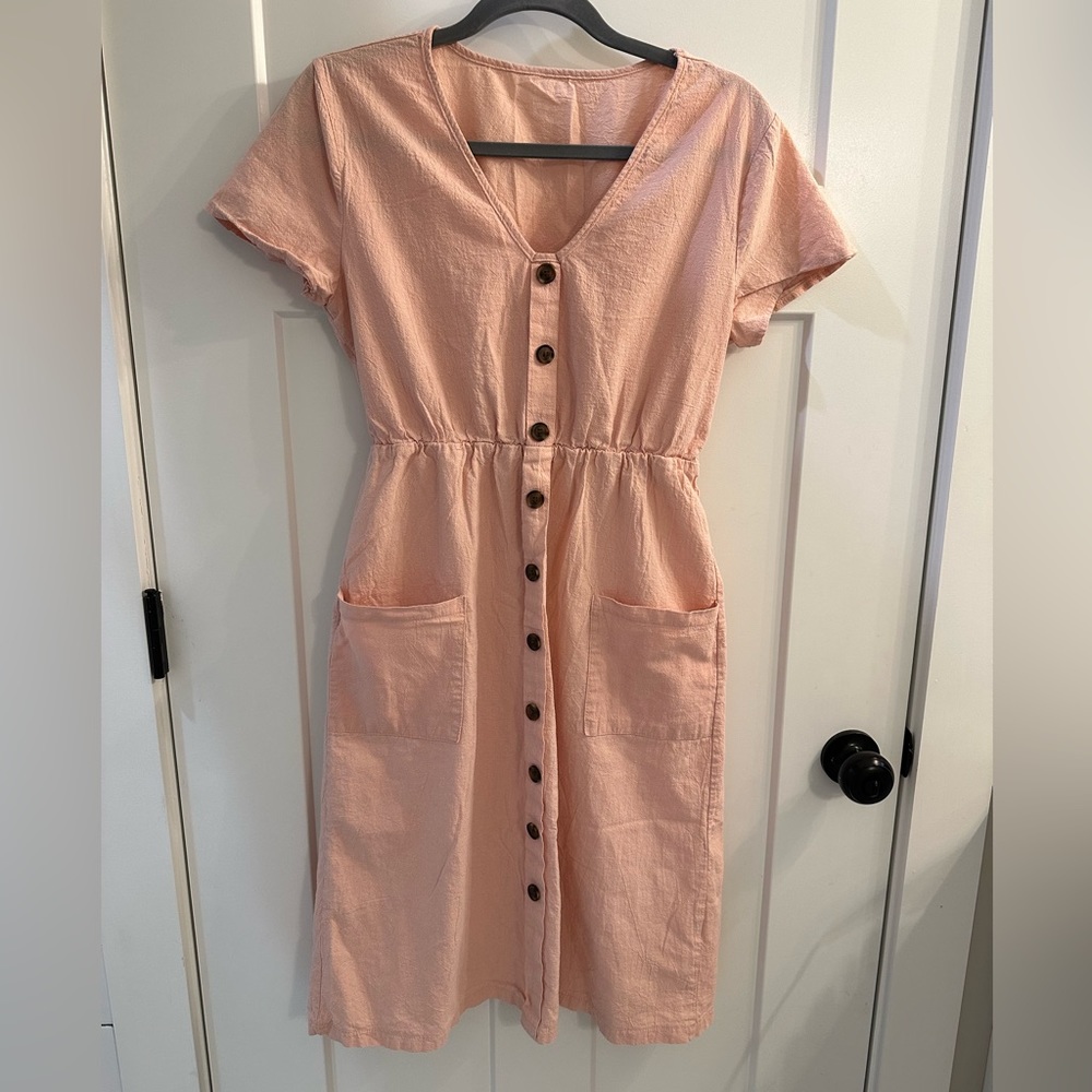 Pink Casual Dress